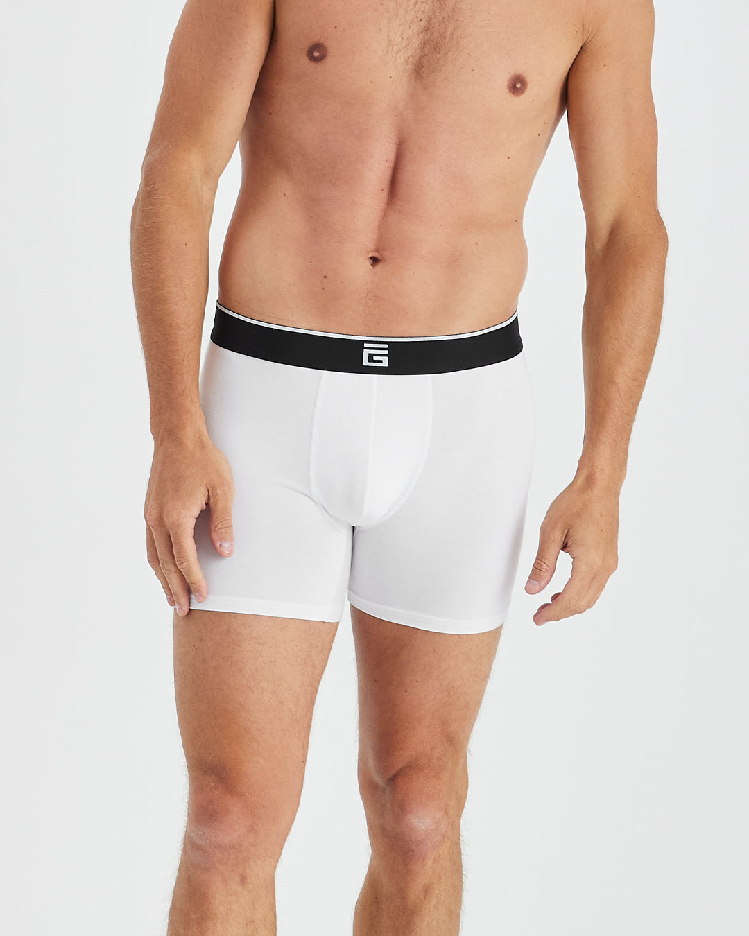Luxe Bamboo Boxers - White - 3 Pack