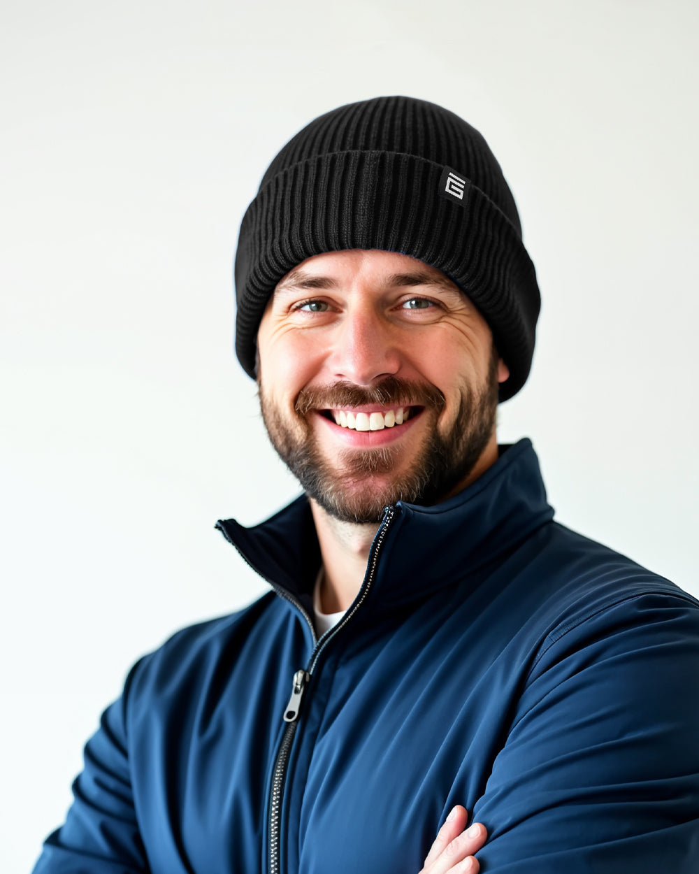 Waterproof Beanie Hat - Black