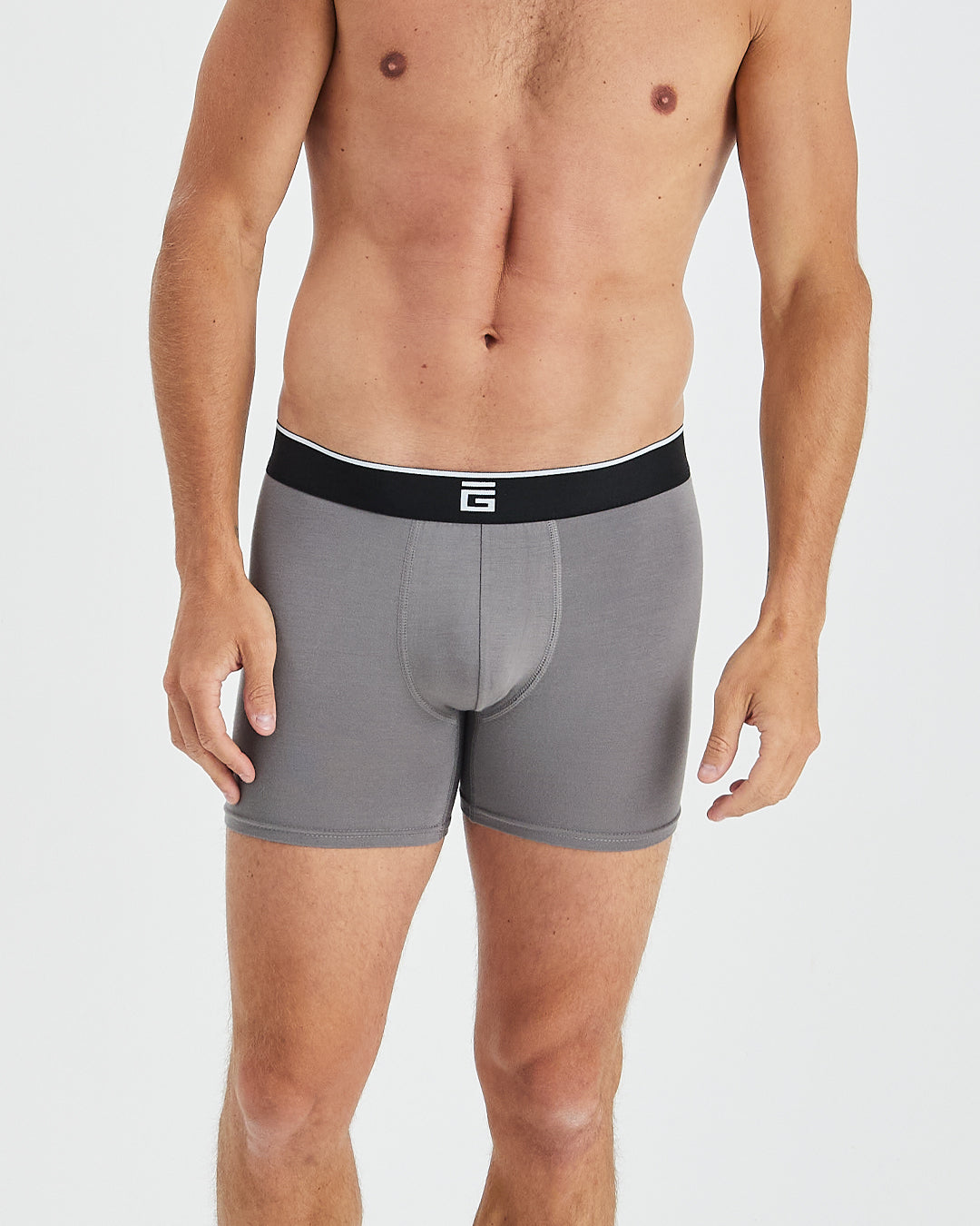 Bamboo Boxers - Space Grey - 3 Pack
