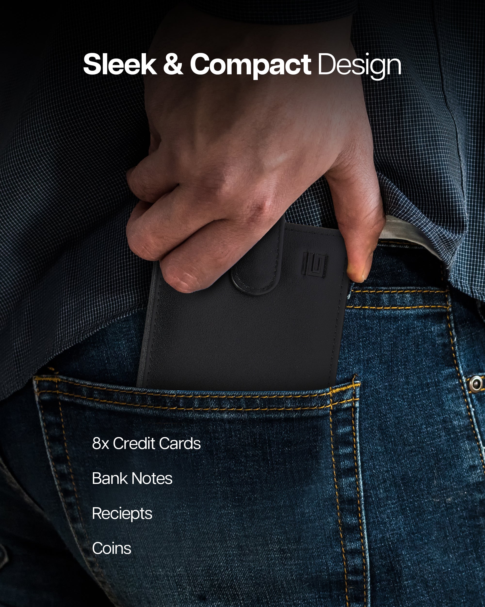 Premium Bi-Fold Leather Wallet