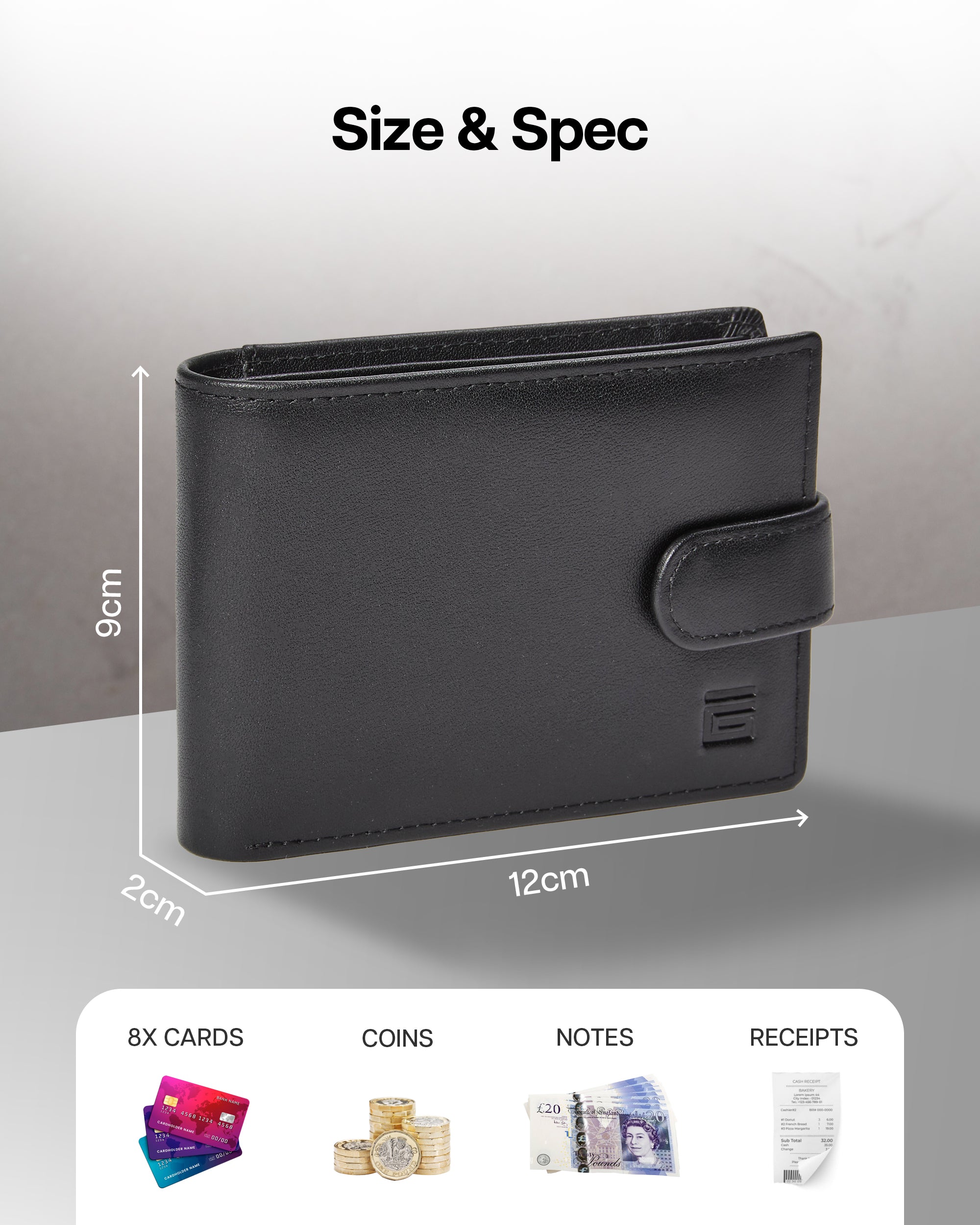 Premium Bi-Fold Leather Wallet