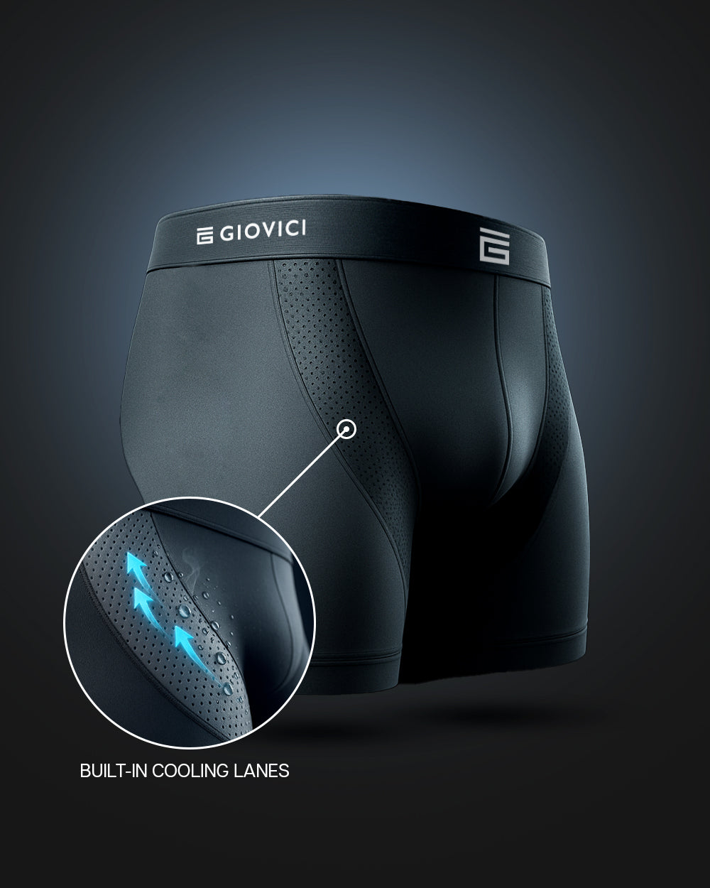 Hyper-Cool™ Bamboo Boxers - Black
