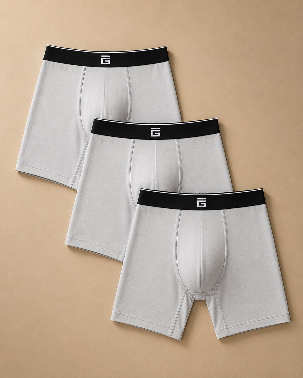 Luxe Bamboo Boxers - White - 3 Pack