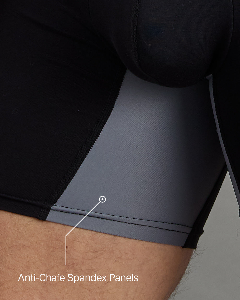 Zero-Chafe™ Bamboo Boxers - Black