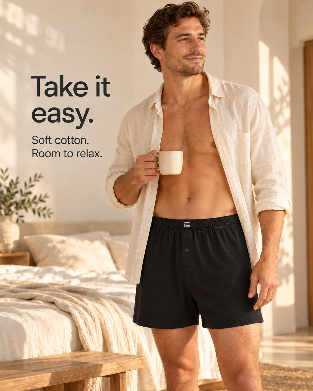Soft Cotton Loose Fit Boxers