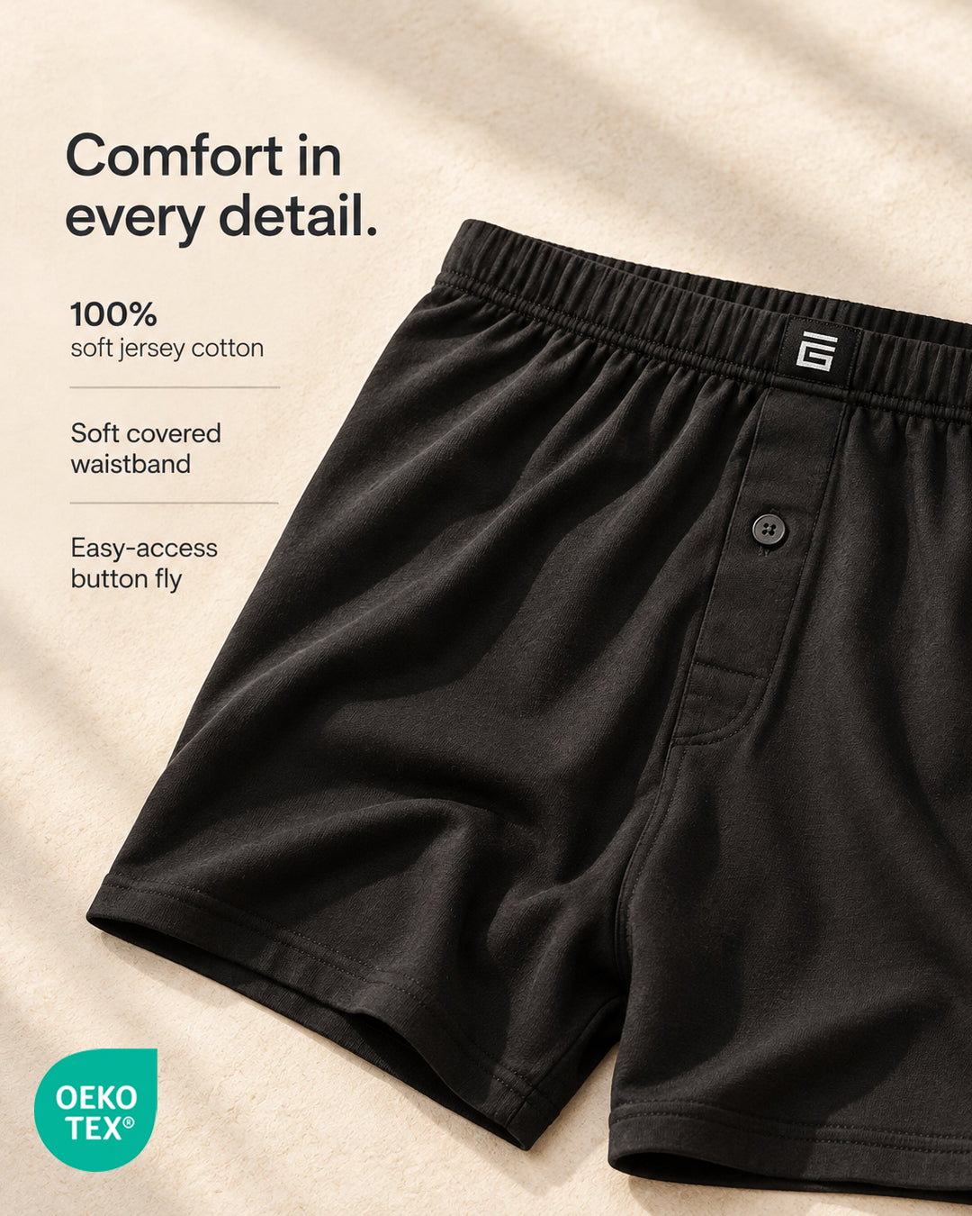 Soft Cotton Loose Fit Boxers