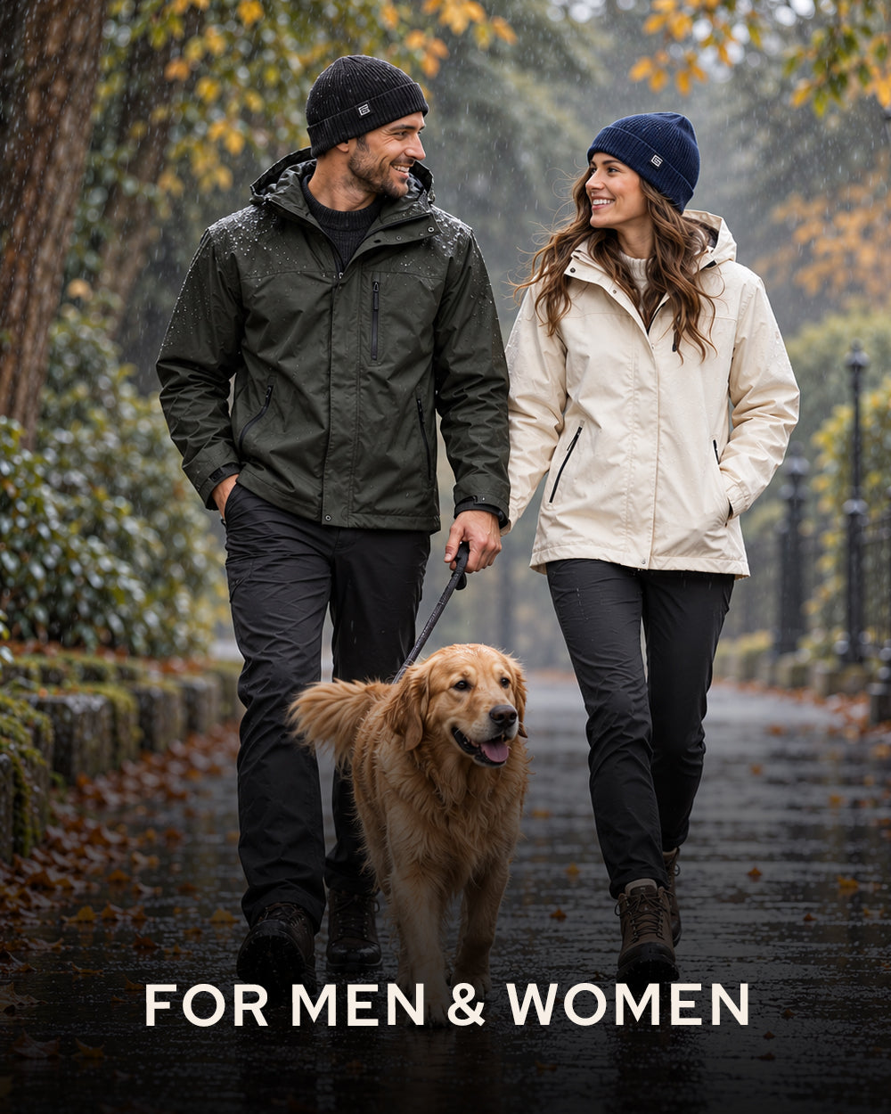 Waterproof Beanie Hat - Black