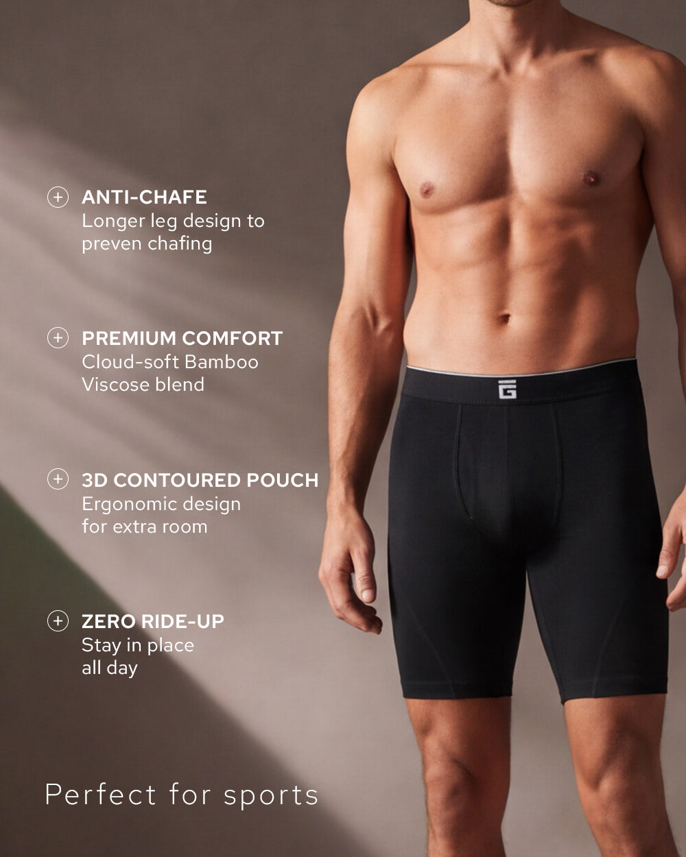 Long Bamboo Boxers With Fly