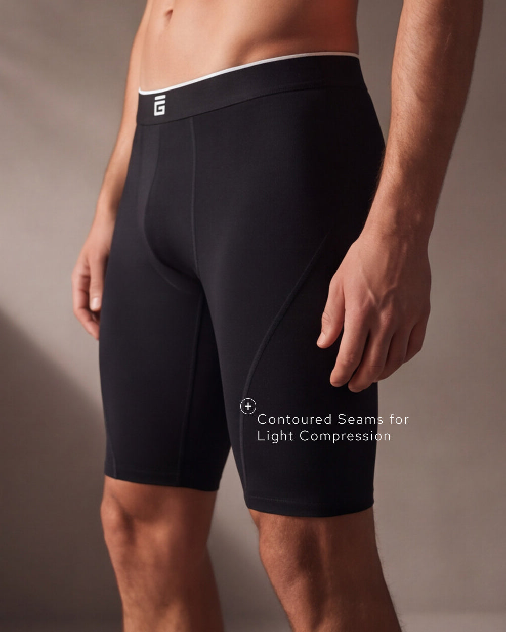 Long Bamboo Boxers - Black - 3 Pack