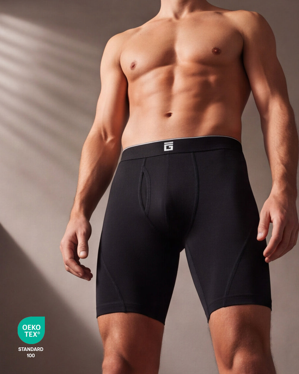 Long Bamboo Boxers With Fly