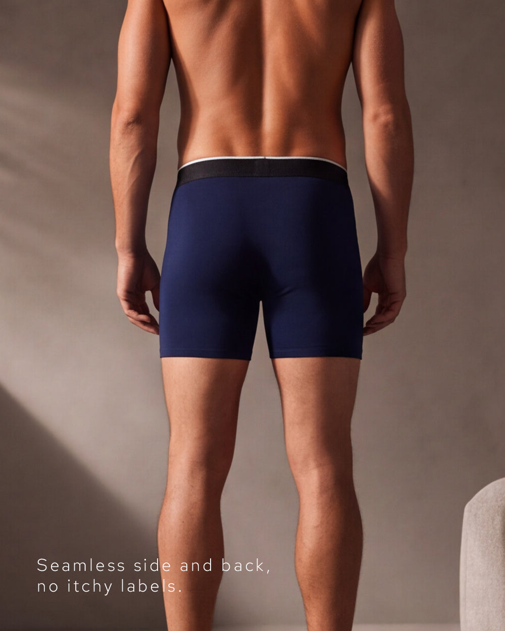 Luxe Bamboo Boxers - Blue, White, Grey - 3 Pack