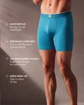 Luxe Bamboo Boxers - Mixed Blue - 3 Pack