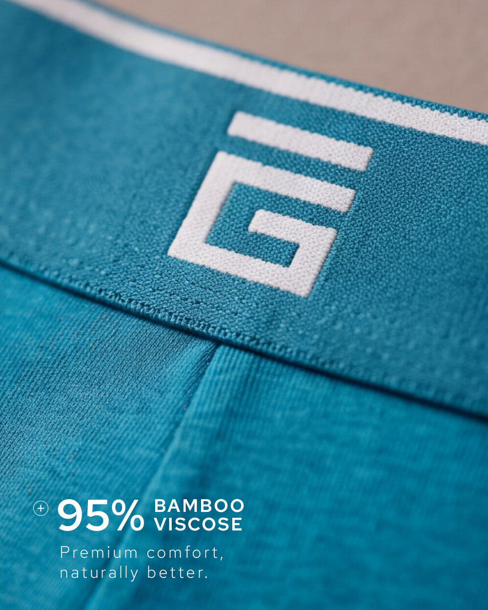 Luxe Bamboo Boxers - Mixed Blue - 3 Pack