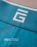 Luxe Bamboo Boxers - Mixed Blue - 3 Pack