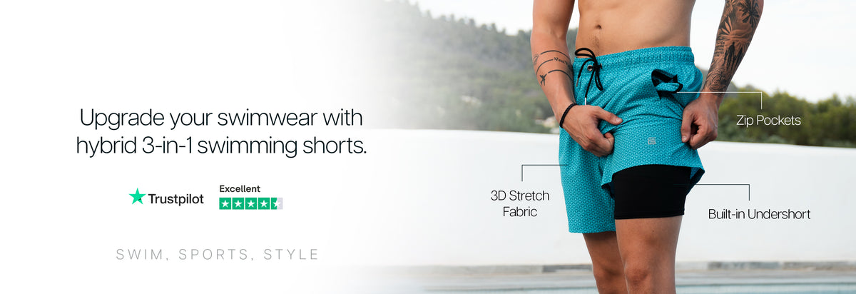Super Soft Zero Net Swim Shorts - Compression Lined Swim Shorts