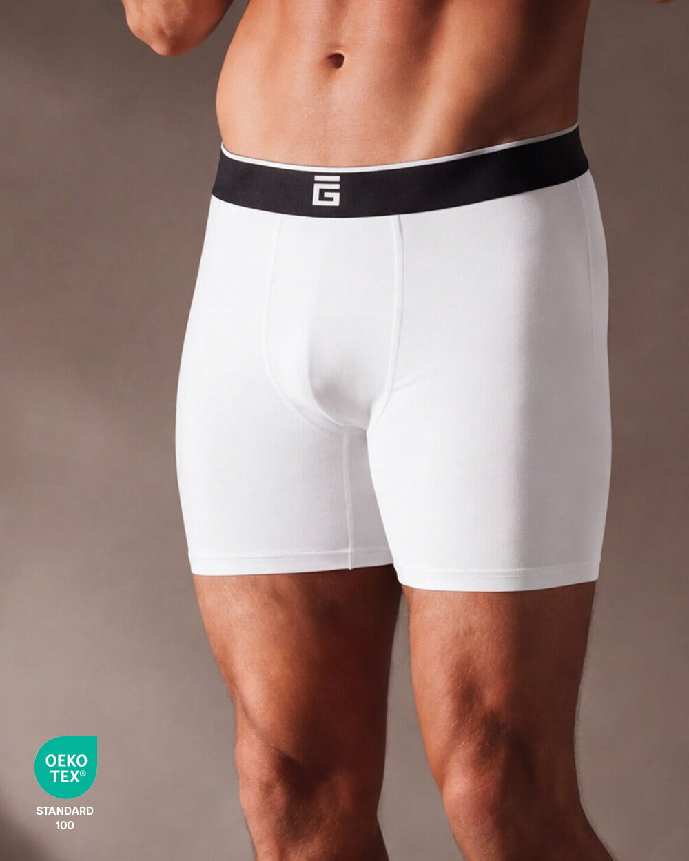 Luxe Bamboo Boxers - White - 3 Pack