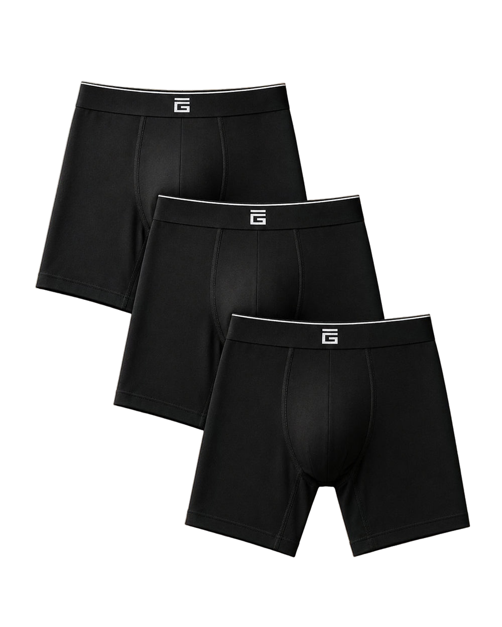 Giovici bamboo boxers three pack product cutout