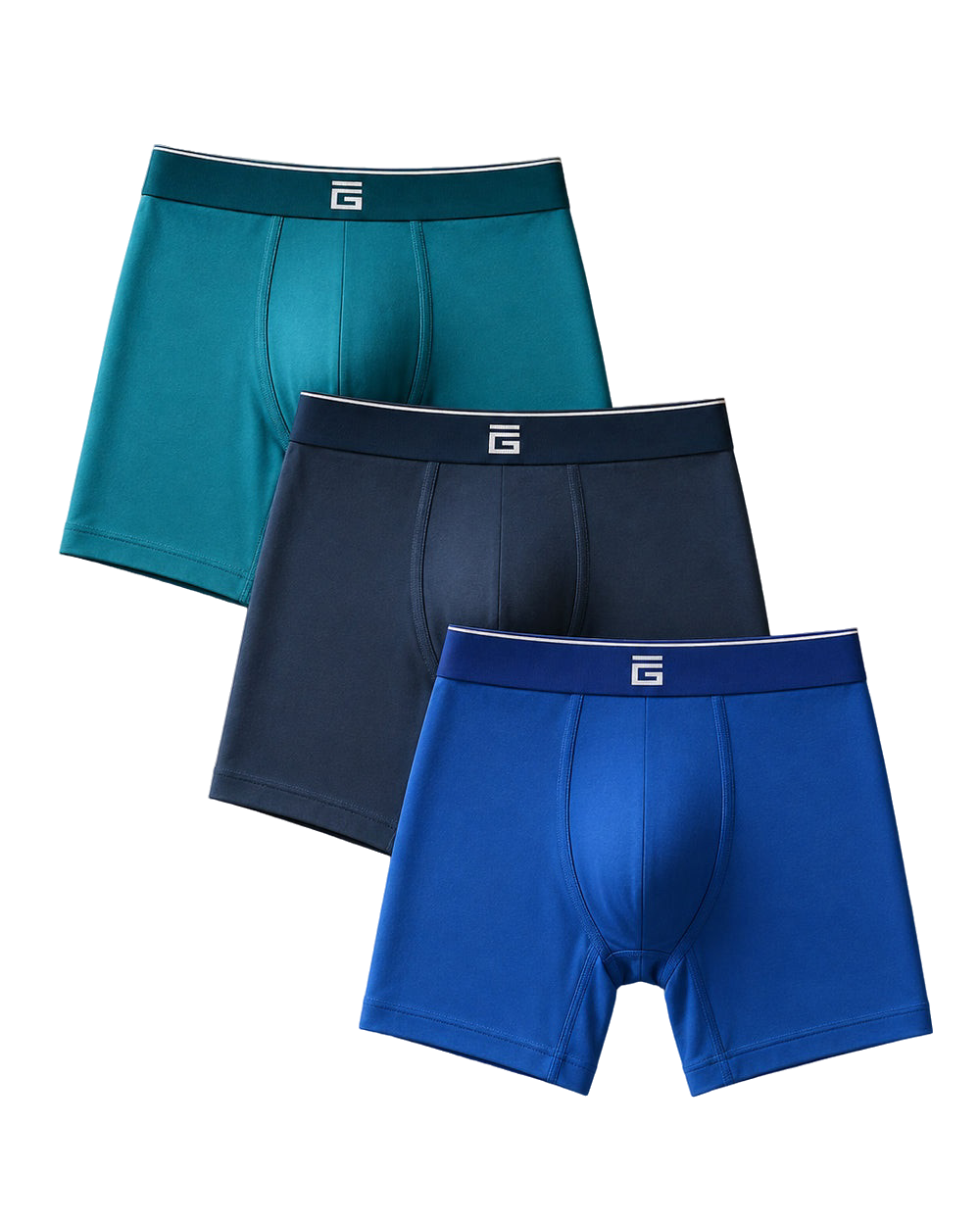 Giovici bamboo boxers three pack product cutout
