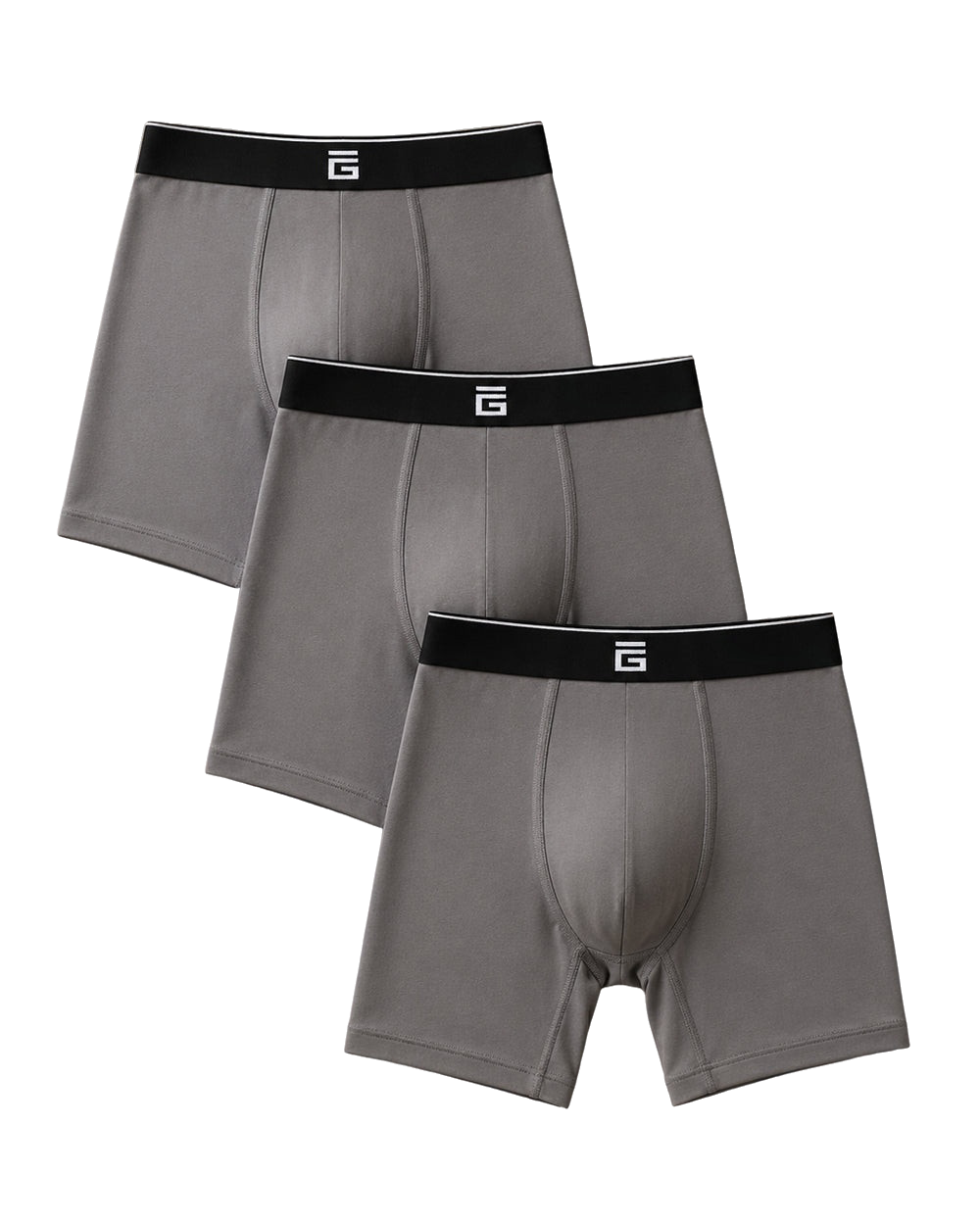 Giovici bamboo boxers three pack product cutout